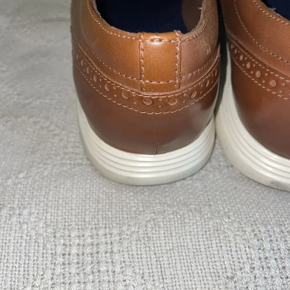 Cole Haan Grand O’s Men’s Casual Wingtips Size 13 M Brown Leather Athleisure
